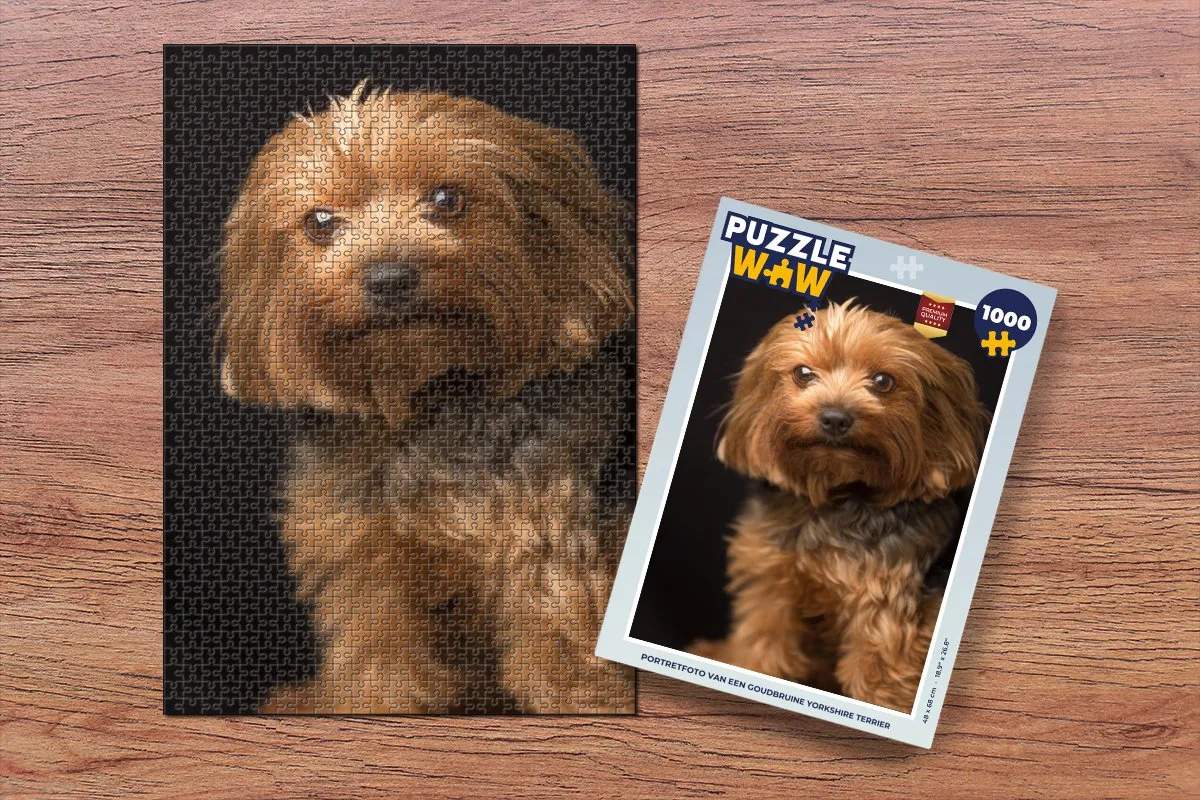 PuzzleWow Yorkshire Terrier Legpuzzel 1000 Stuks - Multicolor
