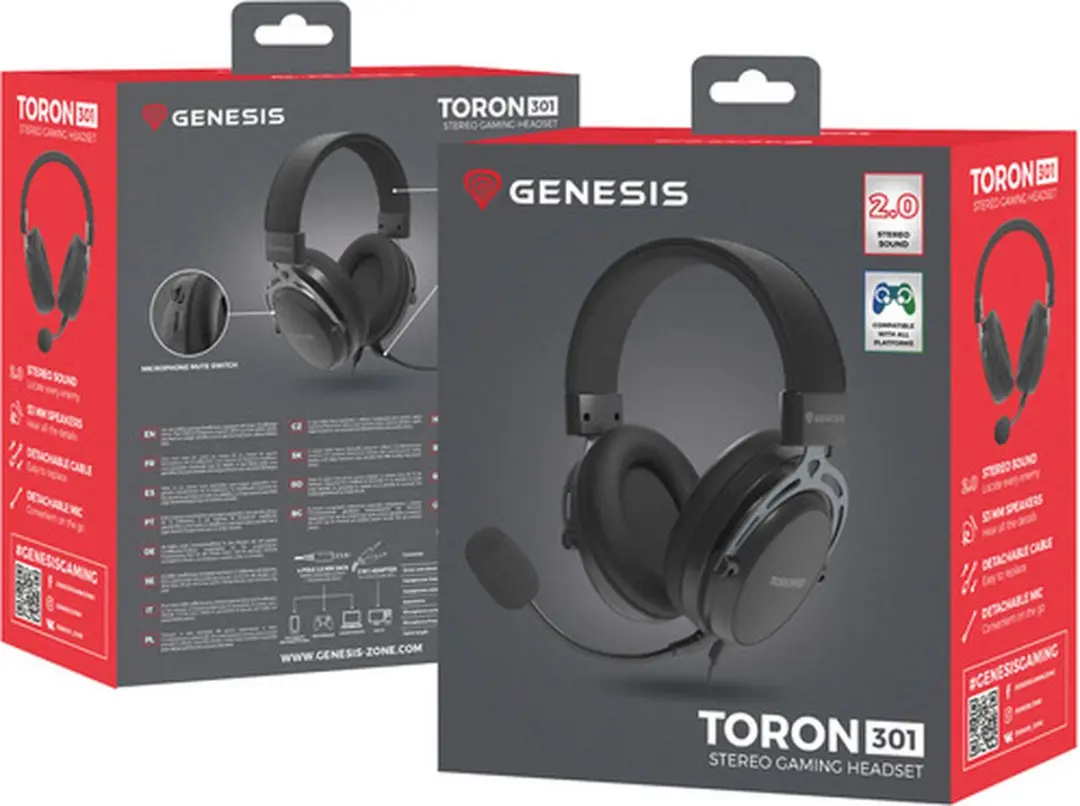 Genesis TORON 301 Gaming Headset NSG-2160 - Zwart - afbeelding 3 van 6