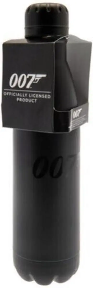 Pyramid James Bond 007 Aluminium Drinkfles - Zwart - afbeelding 3 van 5