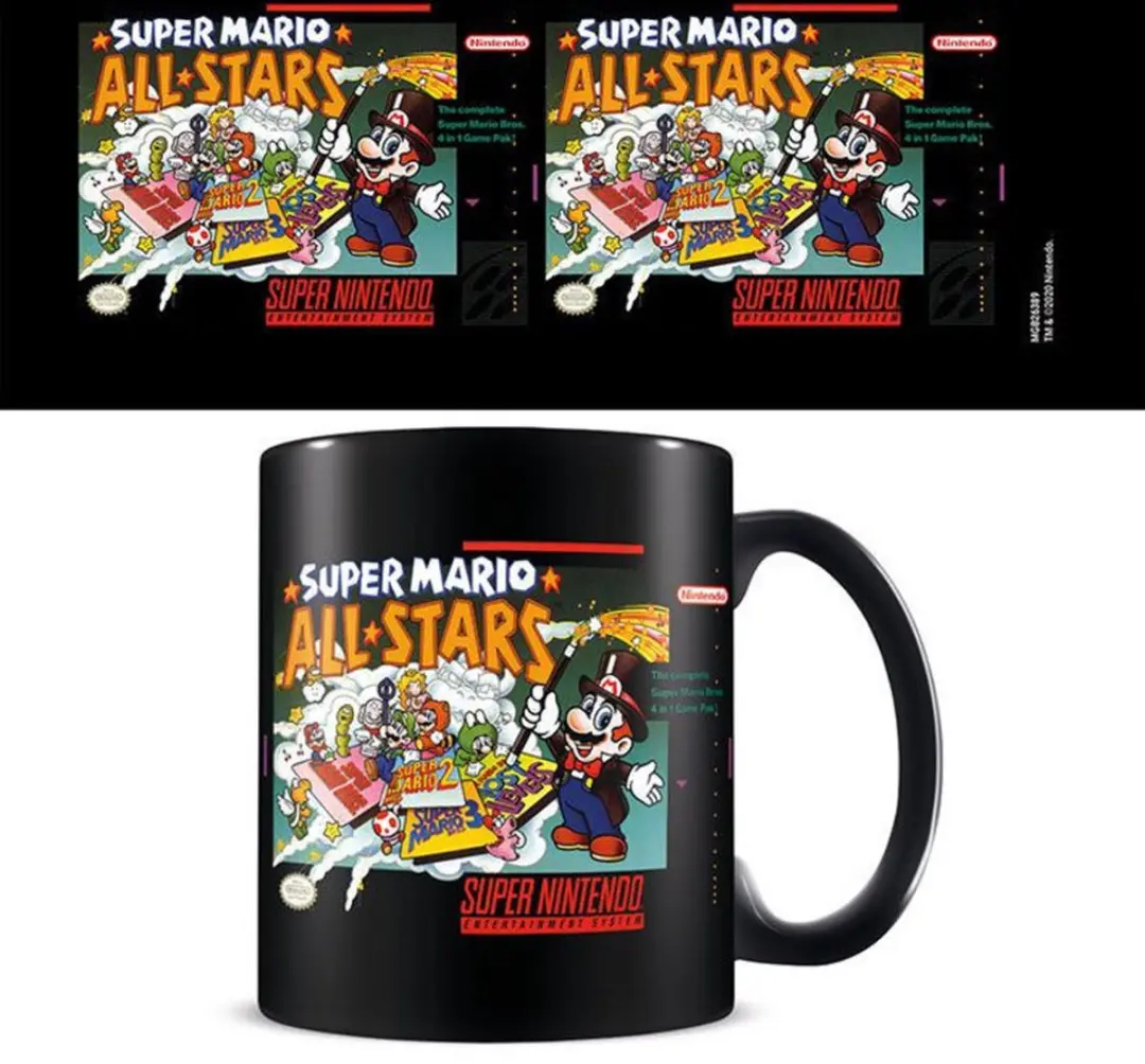 Pyramid International Super Mario All Stars Mok - Zwart - afbeelding 2 van 2