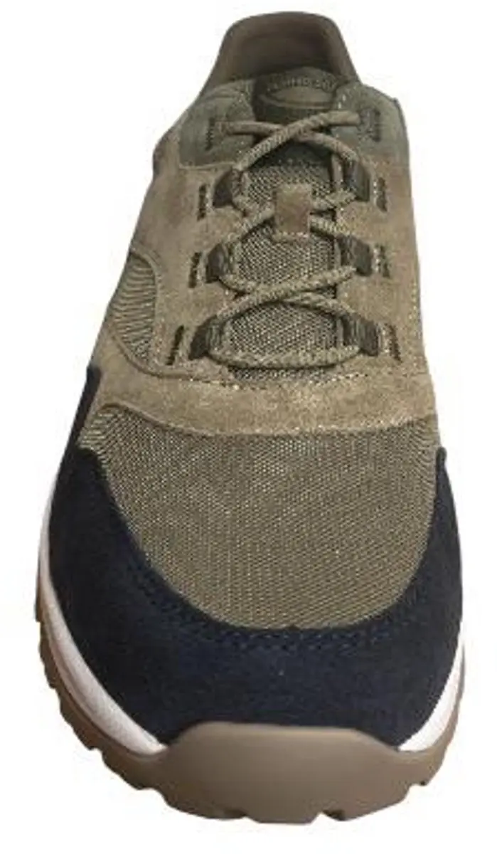 Gabor Rollingsoft Suède Veterschoenen - Taupe/Blauw - afbeelding 3 van 6