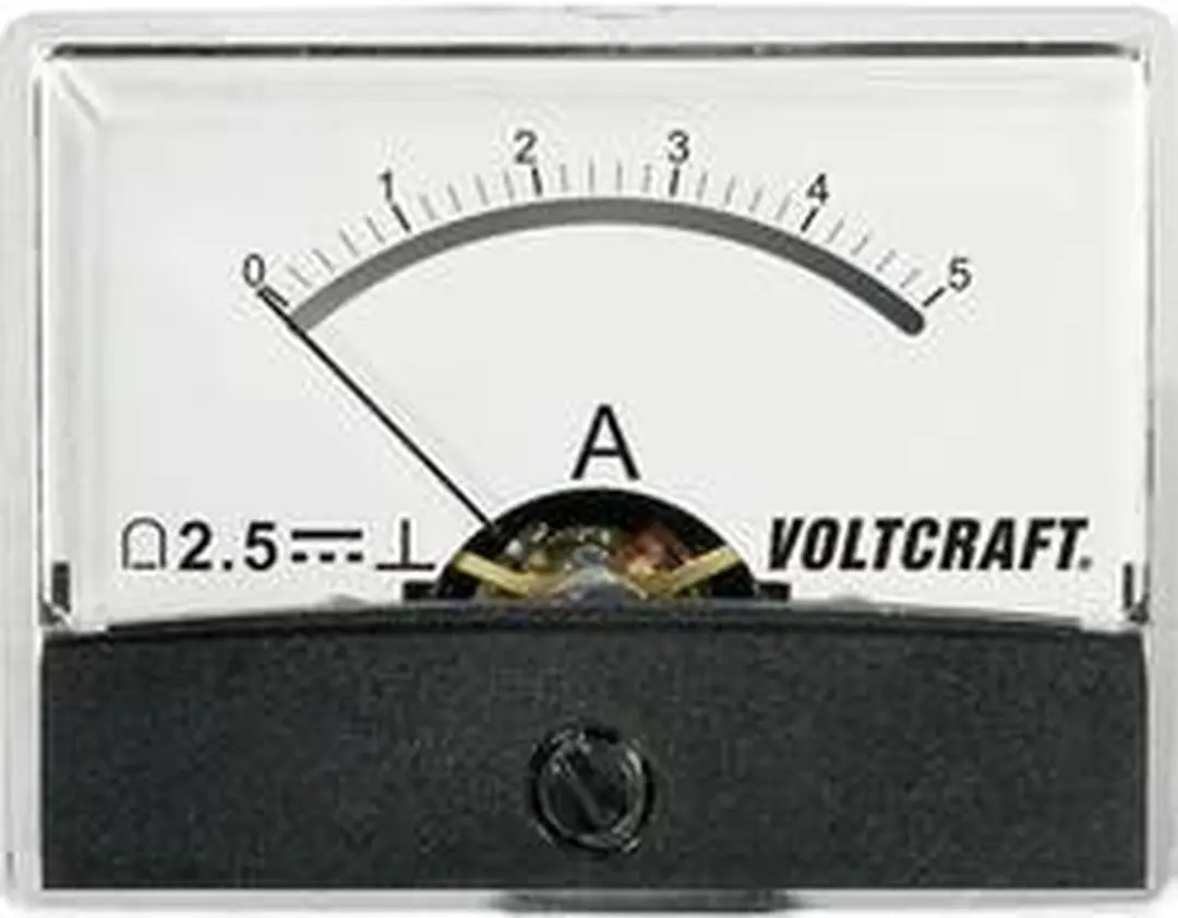 Voltcraft AM-60X46/5A/DC Inbouwmeter 5A Draaispoel