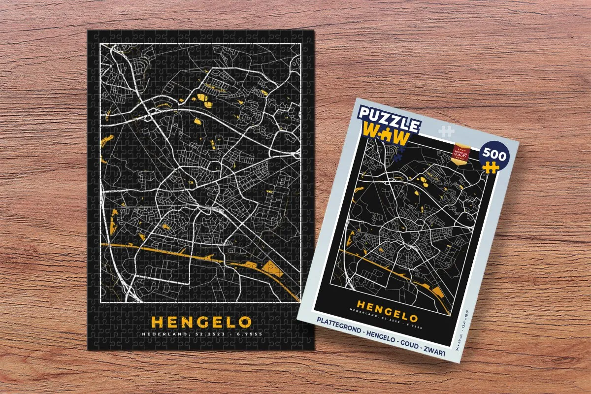 PuzzleWow Hengelo Legpuzzel 500 Stuks - Multicolor