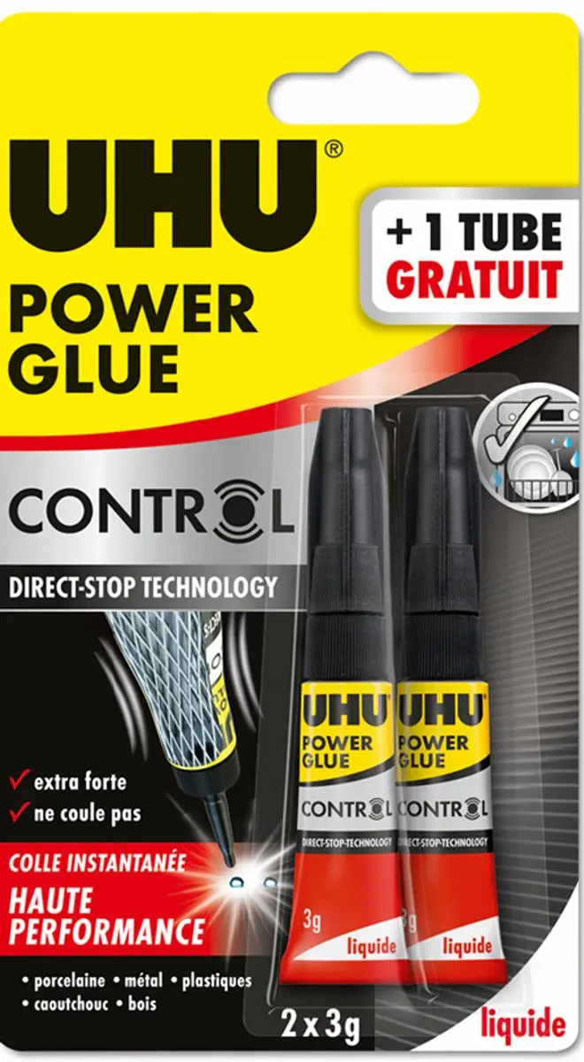 UHU direct vastbindende superkrachtige controleerbare lijmgel, 3 g