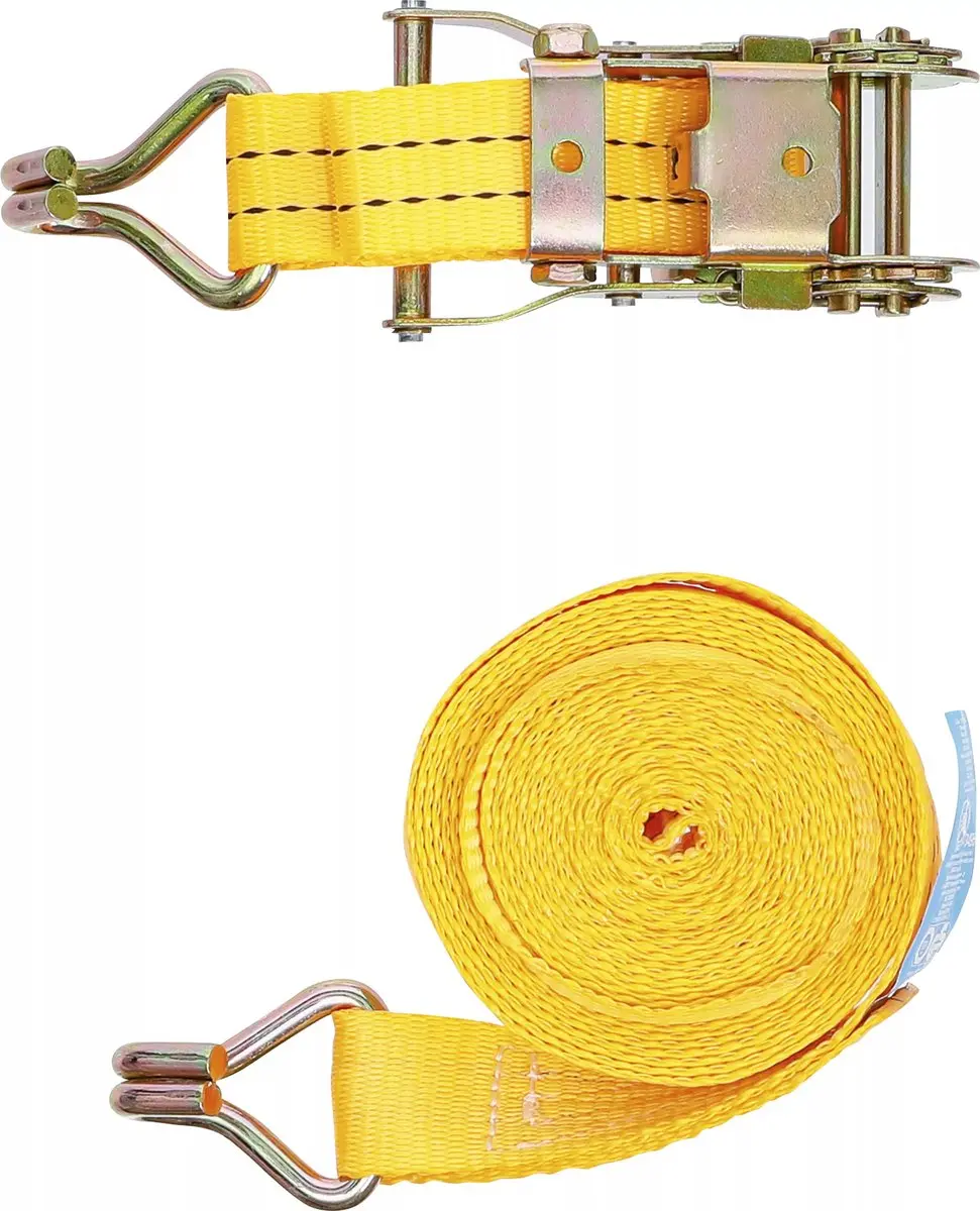 BGS technic Ratel Spanband 6m x 38mm - Geel - afbeelding 3 van 5