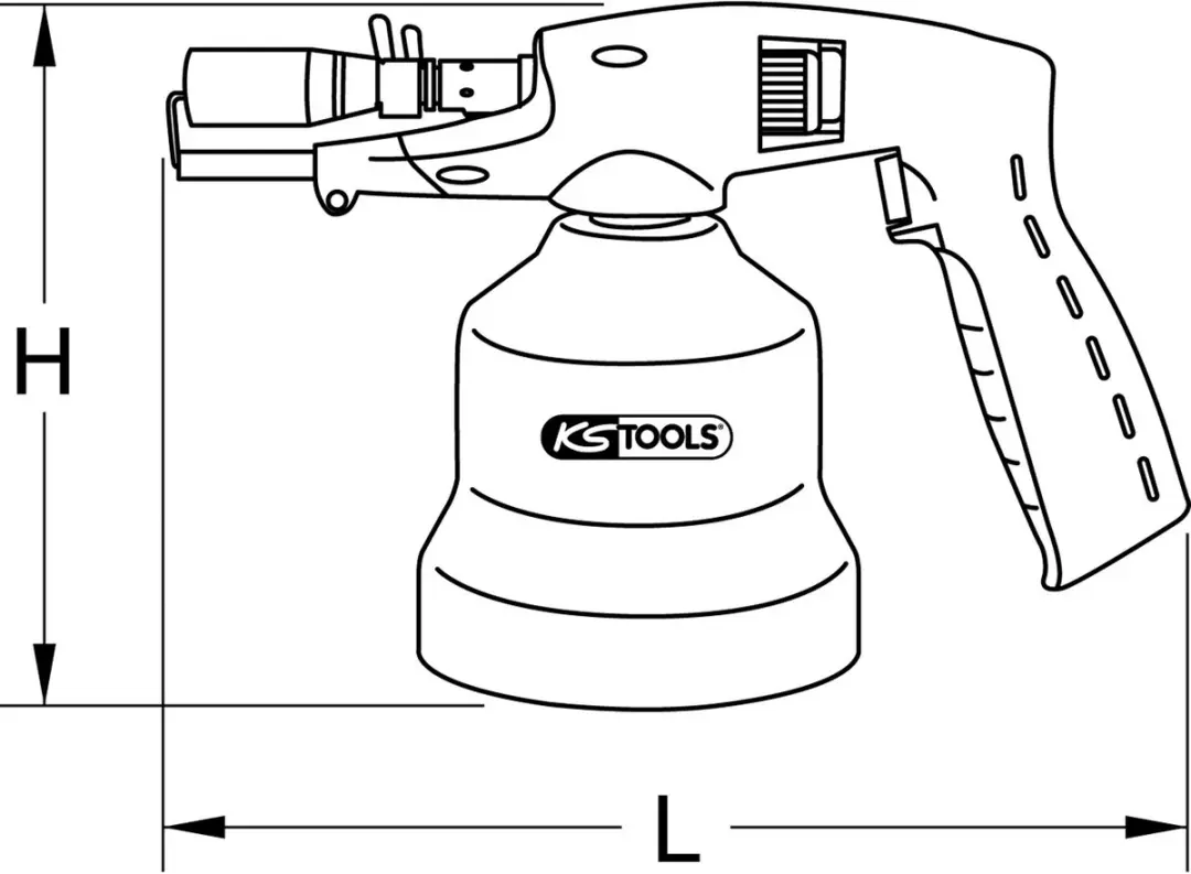 KS Tools 903.5905 Gasbrander - 650 °C - afbeelding 3 van 5