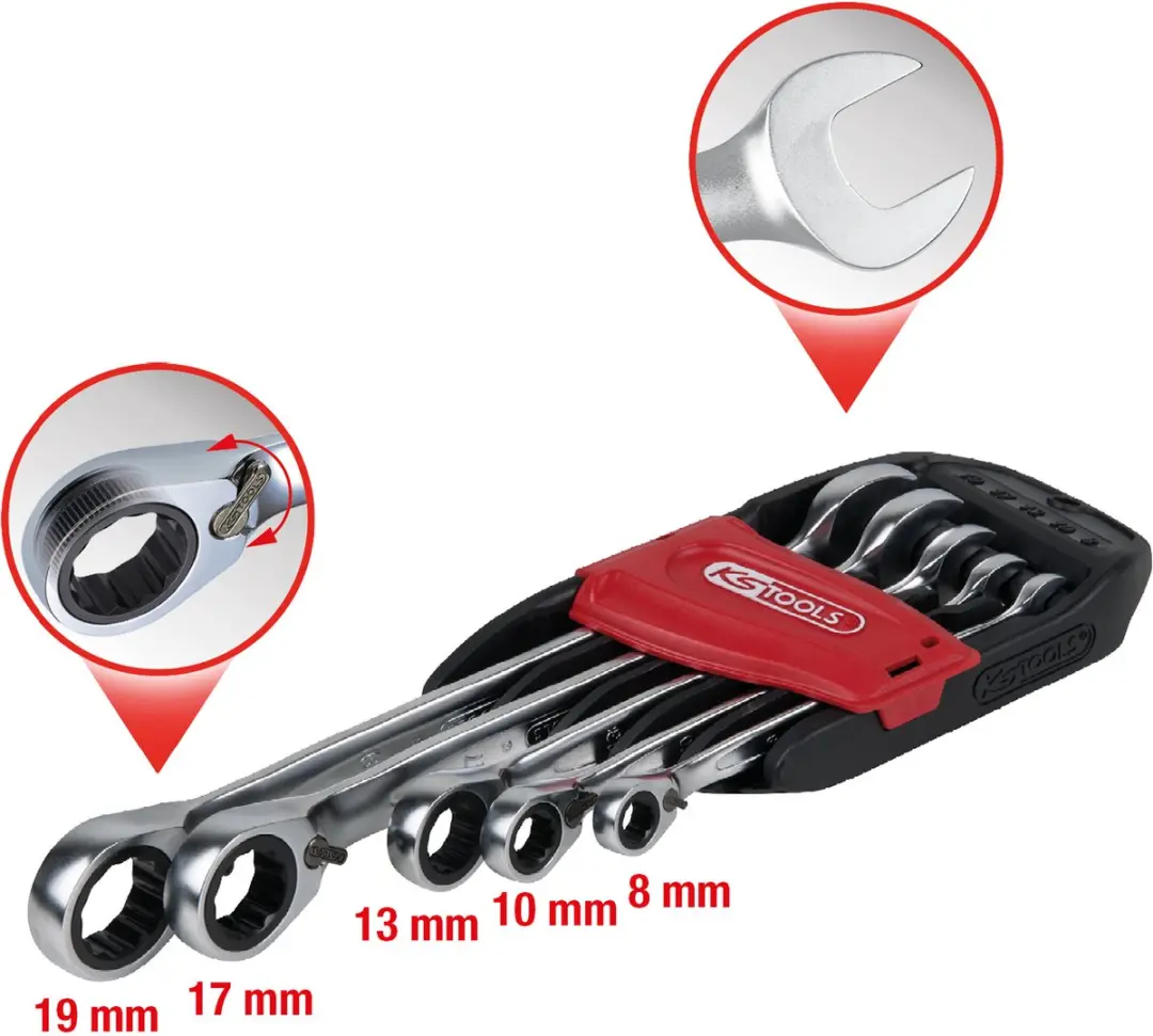KS Tools 503.4605 Ring-steeksleutelset 5-delig - afbeelding 3 van 6