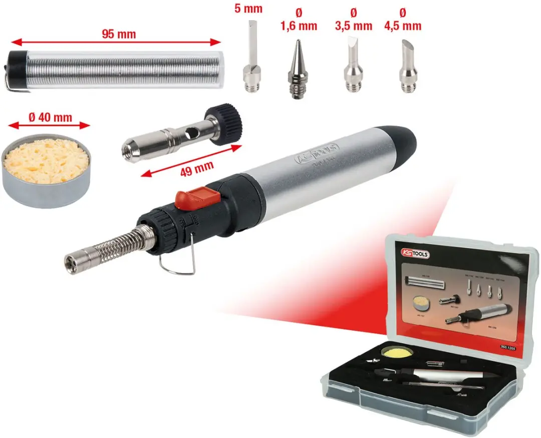KS Tools 960.1265 Gassoldeerbout - Incl. Soldeertin - afbeelding 3 van 5