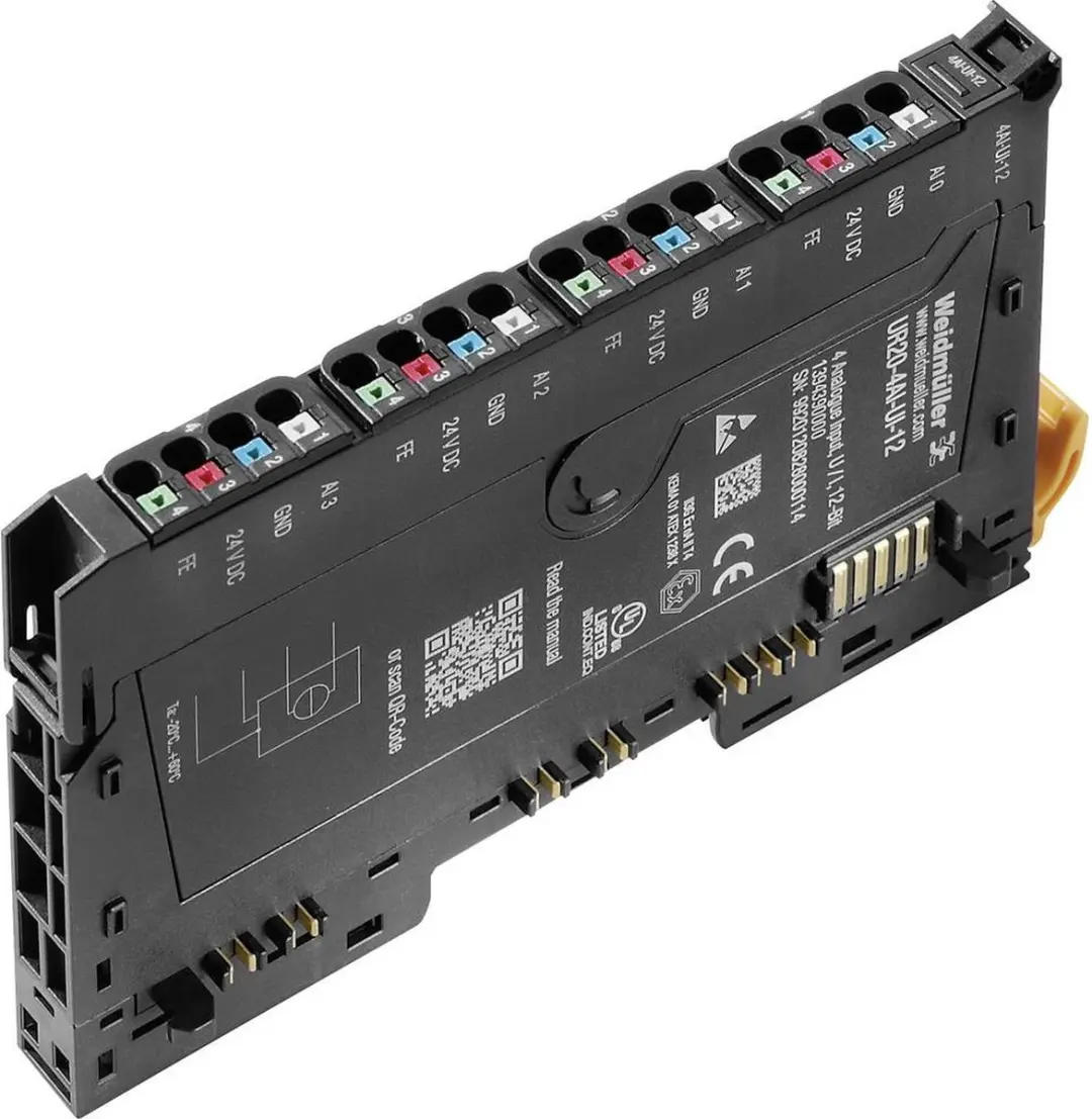 Weidmüller UR20-4AI-UI-12 PLC-uitbreidingsmodule