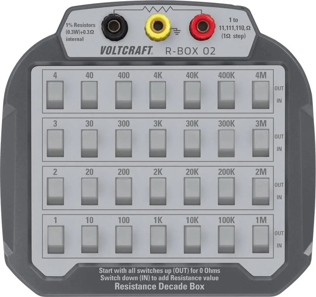 Voltcraft R-BOX 02 Meetdecade Weerstand 1% - afbeelding 2 van 5
