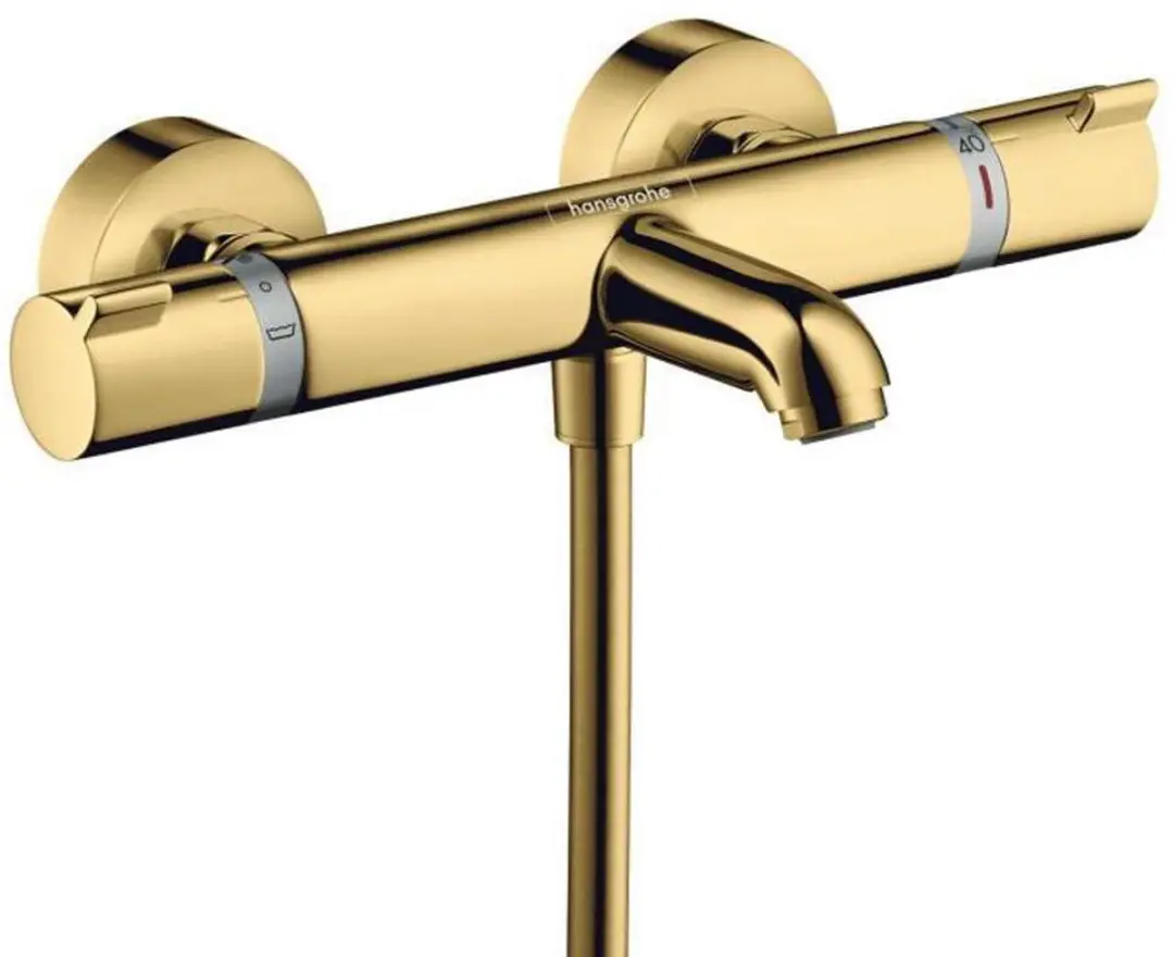 hansgrohe Ecostat Comfort opbouw badthermostaat - Polished Gold Optic - afbeelding 5 van 5