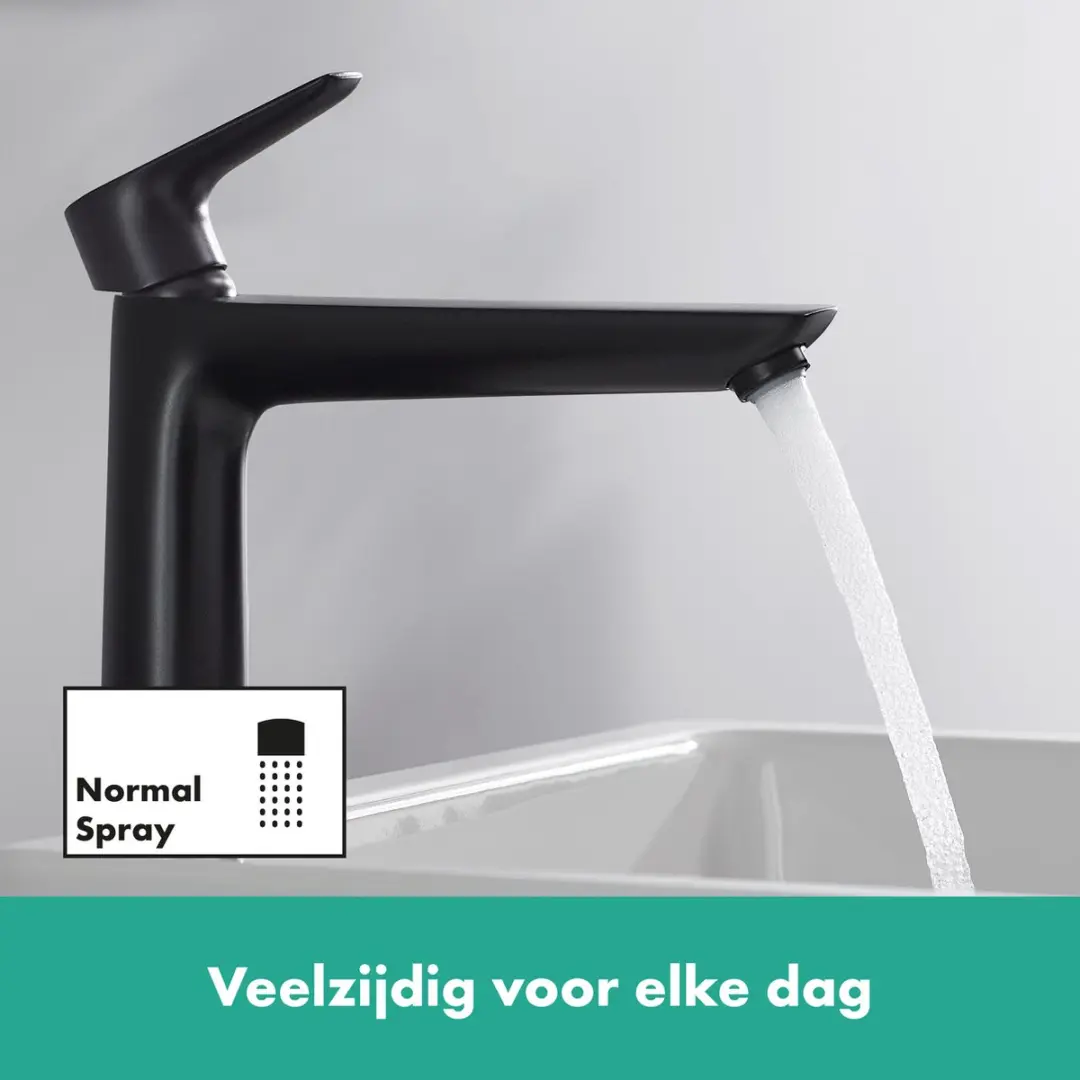 Hansgrohe Talis E 240 Wastafelmengkraan - Mat Zwart - afbeelding 4 van 6