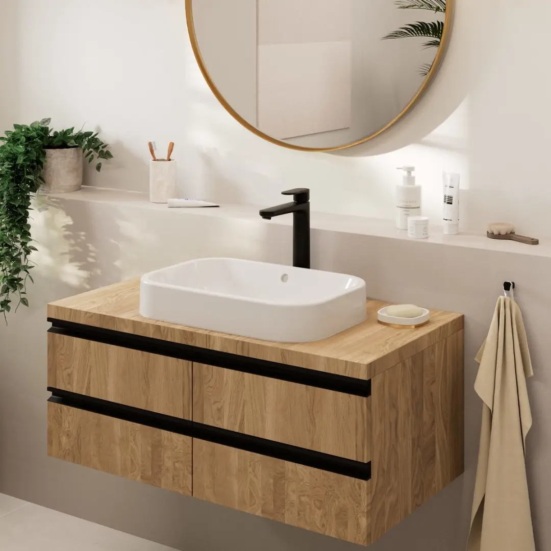 Hansgrohe Vernis Blend Wastafelmengkraan - Mat Zwart - afbeelding 2 van 6