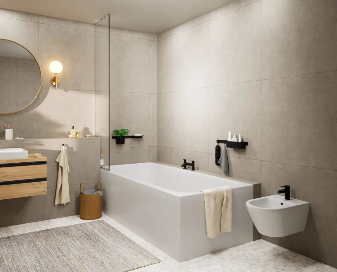 Hansgrohe Vernis Blend bidetkraan 71210670 - Mat Zwart - afbeelding 2 van 6