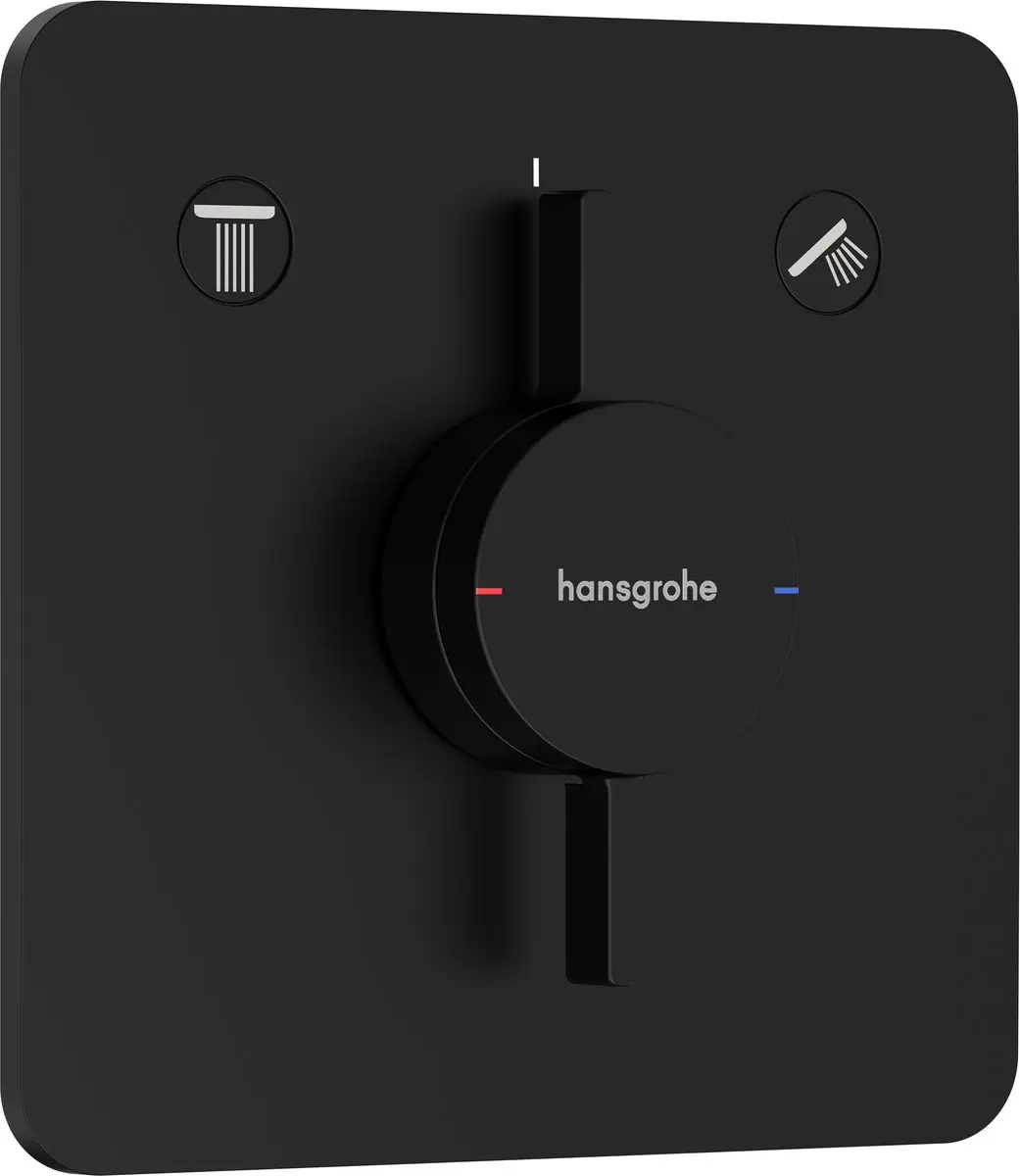 Hansgrohe DuoTurn Q 75414670 Inbouwmengkraan - Mat Zwart - afbeelding 2 van 6