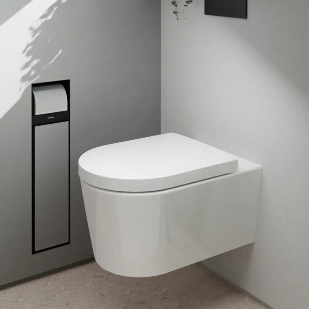 Hansgrohe EluPura S 540 Closet - Wand - Rimless - Wit - afbeelding 4 van 6