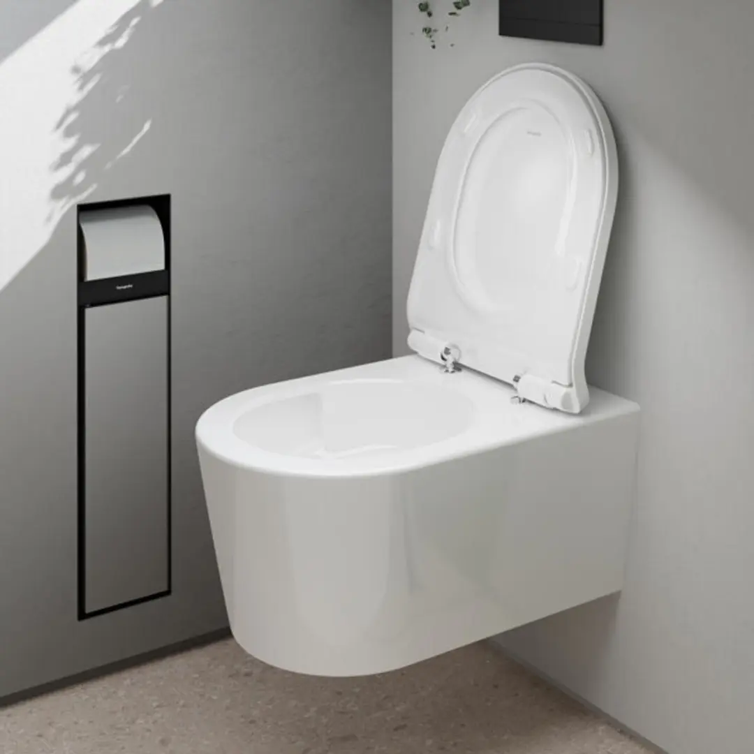 Hansgrohe EluPura S 540 Closet - Wand - Rimless - Wit - afbeelding 6 van 6