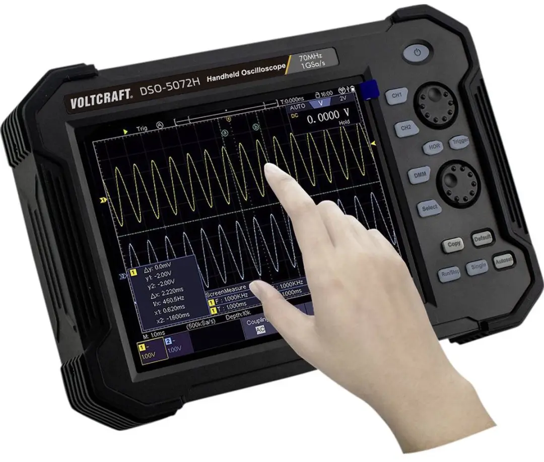 Voltcraft DSO-5072H Handoscilloscoop 70 MHz - 2-kanaals - afbeelding 5 van 6