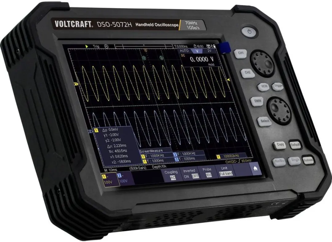Voltcraft DSO-5072H Handoscilloscoop 70 MHz - 2-kanaals - afbeelding 2 van 6