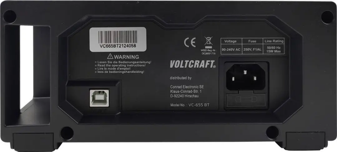 Voltcraft VC-655 BT Bench Multimeter - 55000 counts - afbeelding 5 van 6