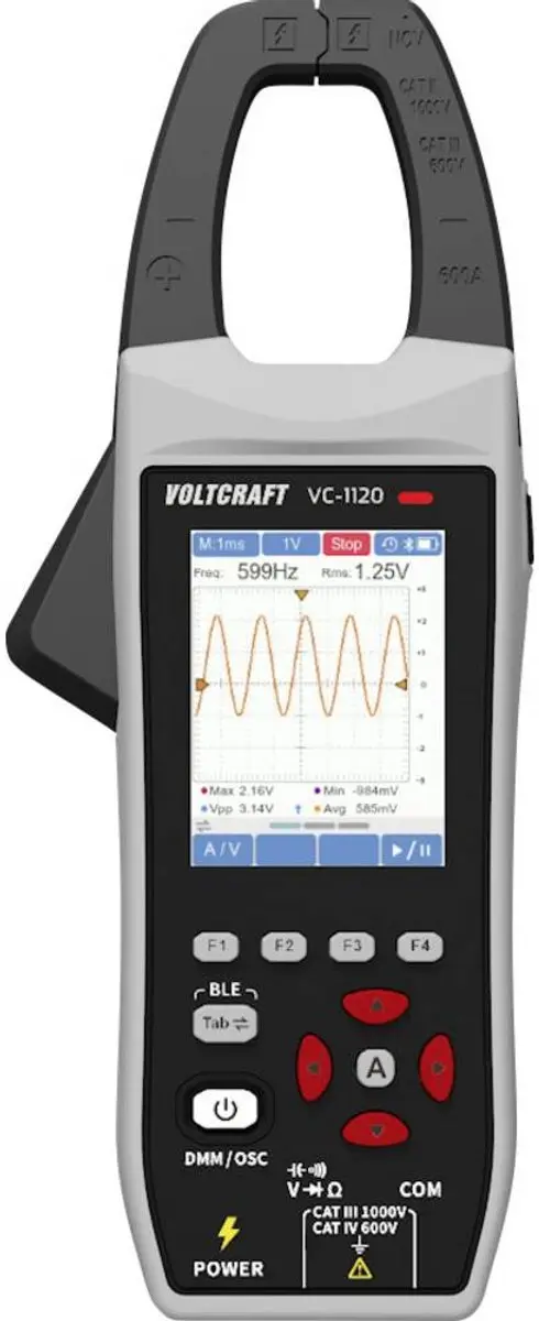 Voltcraft VC-1120 Digitale Stroomtang CAT III 1000V