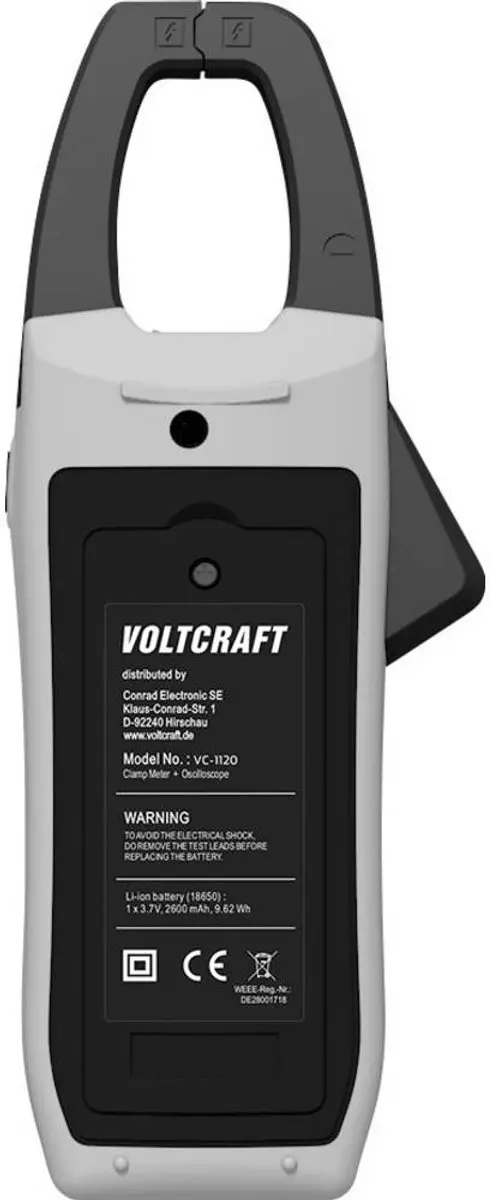 Voltcraft VC-1120 Digitale Stroomtang CAT III 1000V - afbeelding 2 van 6