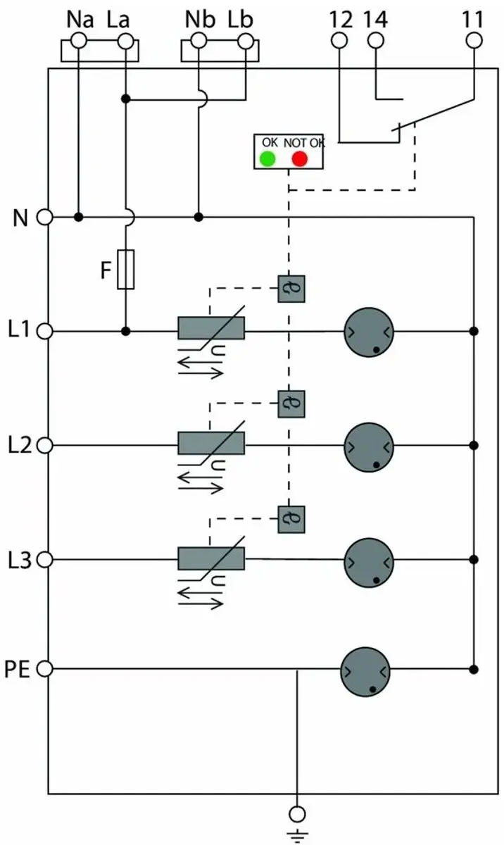 Weidmüller VPU ZPA S I 3+1 RA 300/7,5 Overspanningsafleider - afbeelding 3 van 3