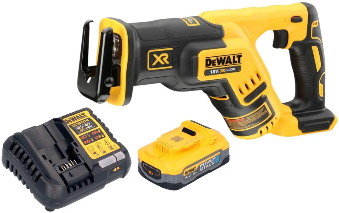 DeWalt DCS 367 H1 accu-reciprozaag 18 V borstelloos + 1x Powerstack accu 5.0 Ah