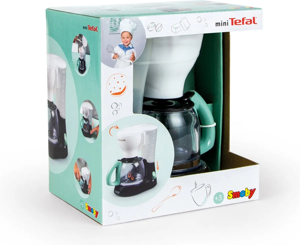 Smoby Tefal Speelgoedkoffiemachine - Zwart