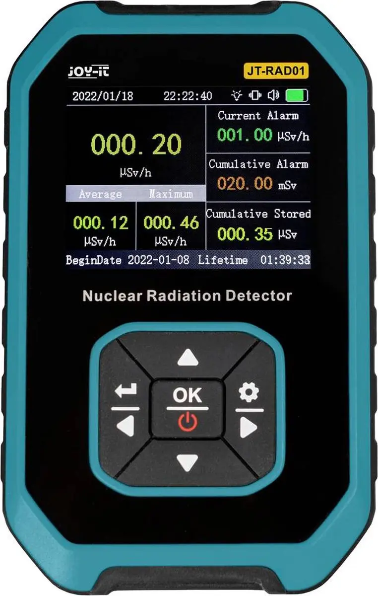 Joy-it JT-RAD01 Geigerteller - Beta, Gamma, Röntgen - afbeelding 2 van 3