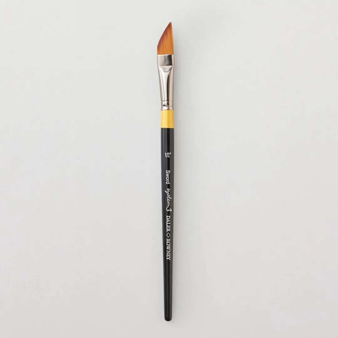 Daler Rowney System 3 Acrylkwast 1/2" SY00 Kort Handvat