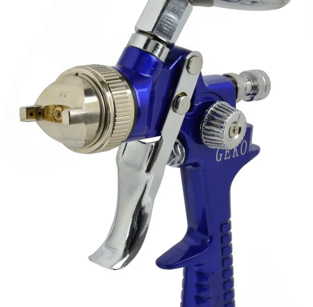 GEKO Verfspuitpistool HVLP - 1L - 4-5 Bar - afbeelding 6 van 6