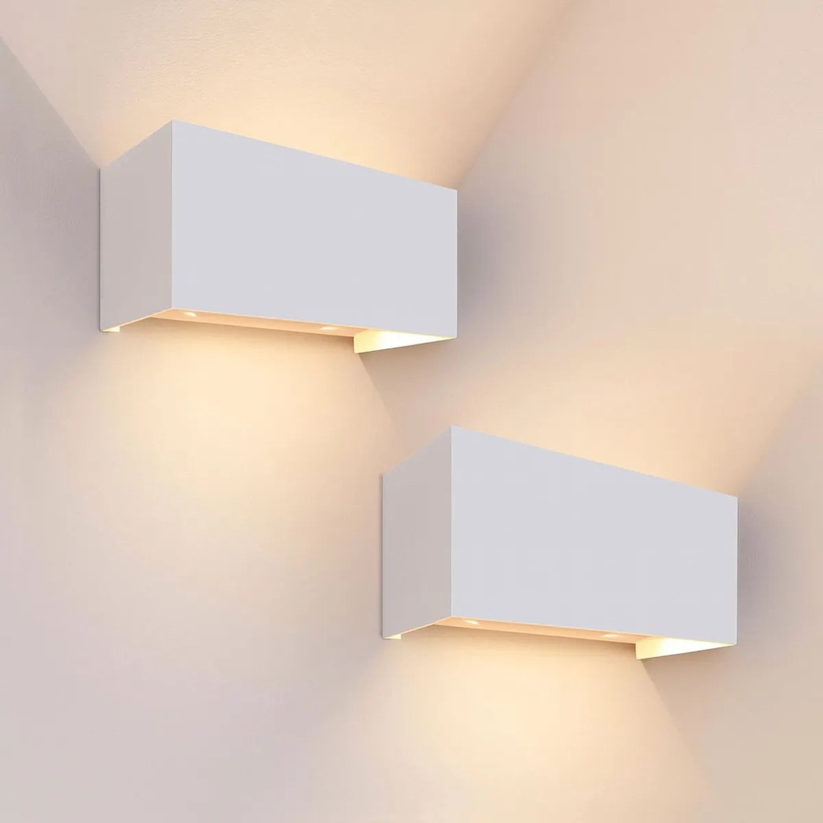 LEDVION 2x LED Wandlamp 9,5W 3000K IP54