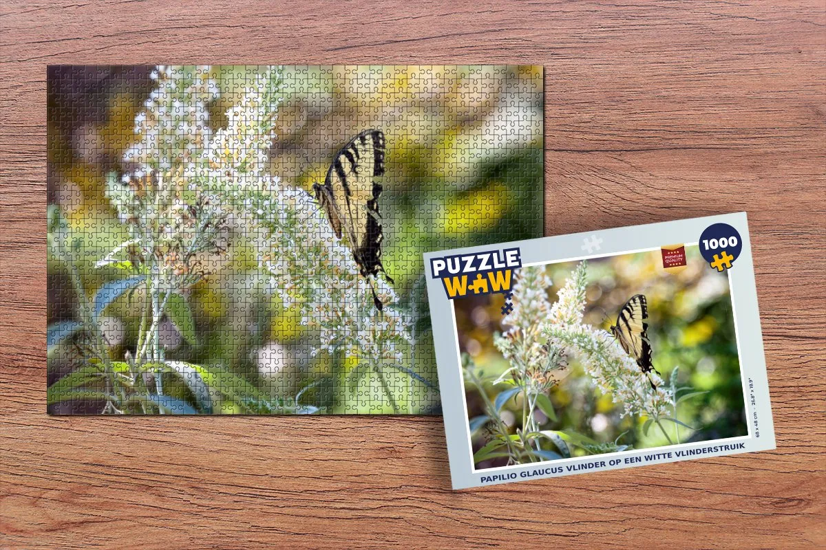 PuzzleWow Papilio Glaucus Vlinder Puzzel 1000 Stuks - Multicolor