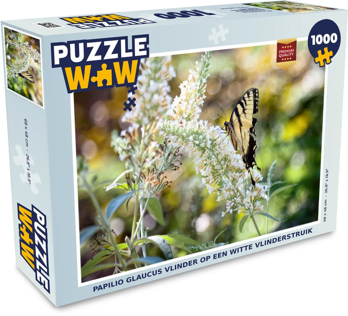 PuzzleWow Papilio Glaucus Vlinder Puzzel 1000 Stuks