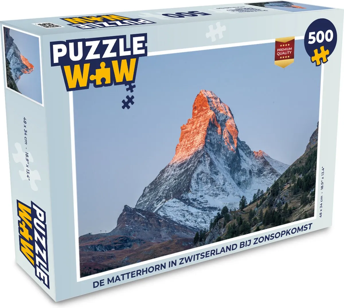 PuzzleWow De Matterhorn Zwitserland Zonsopgang Legpuzzel 500 Stuks