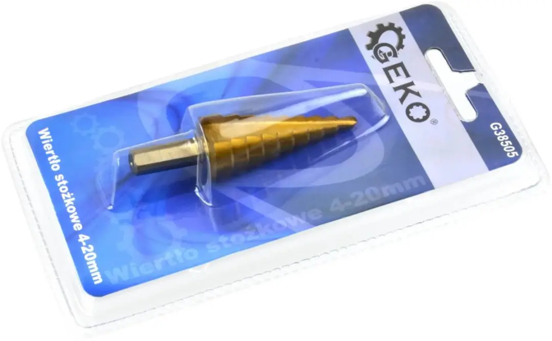 GEKO Stepboor 4-20mm - Titanium Coating - Voor Metaal en Staal - afbeelding 3 van 3