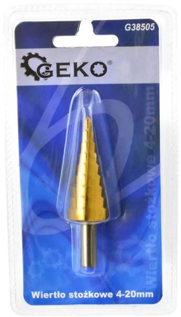 GEKO Stepboor 4-20mm - Titanium Coating - Voor Metaal en Staal - afbeelding 2 van 3
