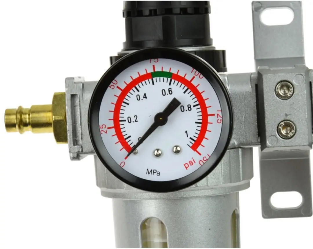 GEKO Luchtfilterregelaar met smeerfunctie - 2-traps - 1/2" aansluiting - met manometer - afbeelding 2 van 6