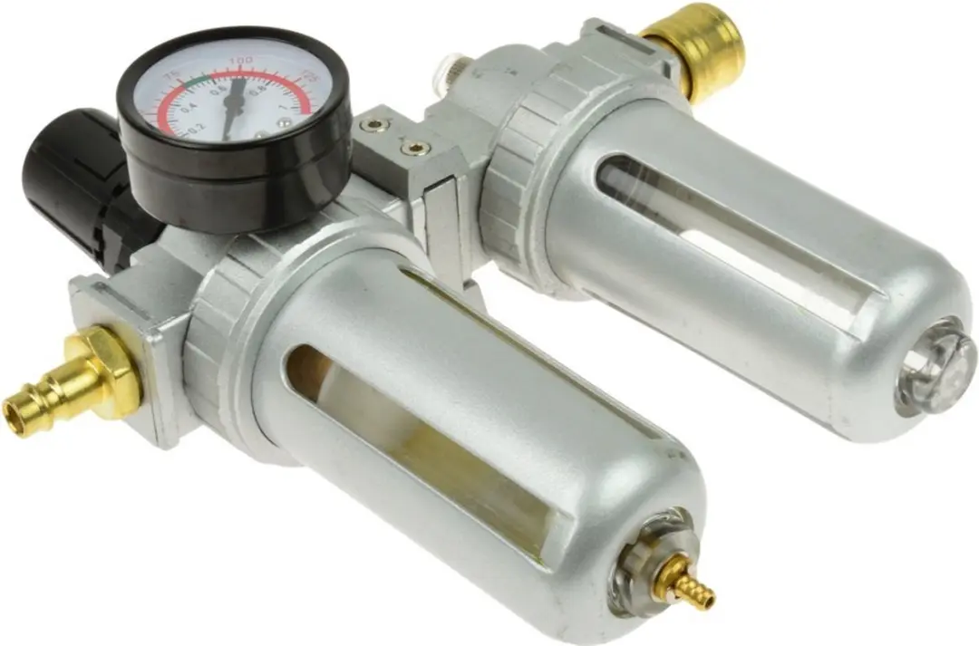 GEKO Luchtfilterregelaar met smeerfunctie - 2-traps - 1/2" aansluiting - met manometer - afbeelding 6 van 6
