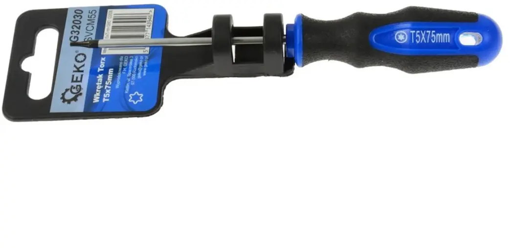GEKO Torx Schroevendraaier T5 - 75mm - Ergonomisch - afbeelding 2 van 2