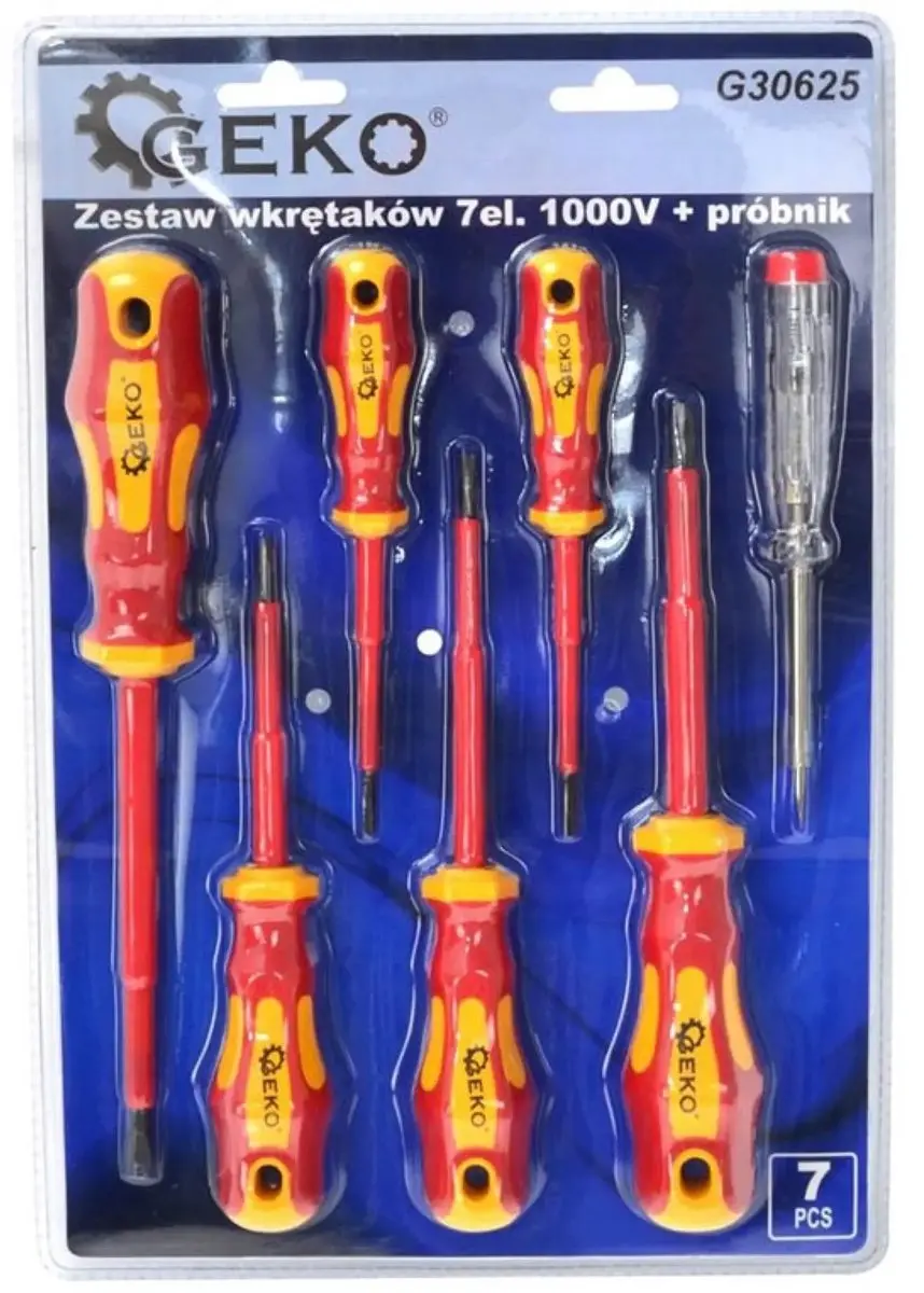 GEKO 7-delige geïsoleerde schroevendraaierset VDE 1000V