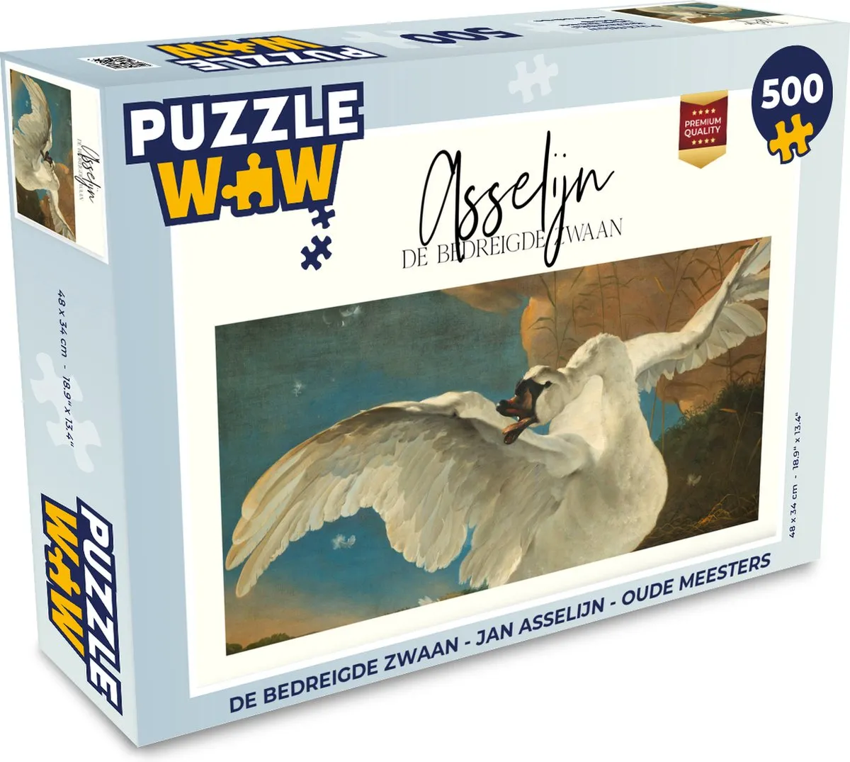 PuzzleWow De Bedreigde Zwaan Legpuzzel 500 Stuks