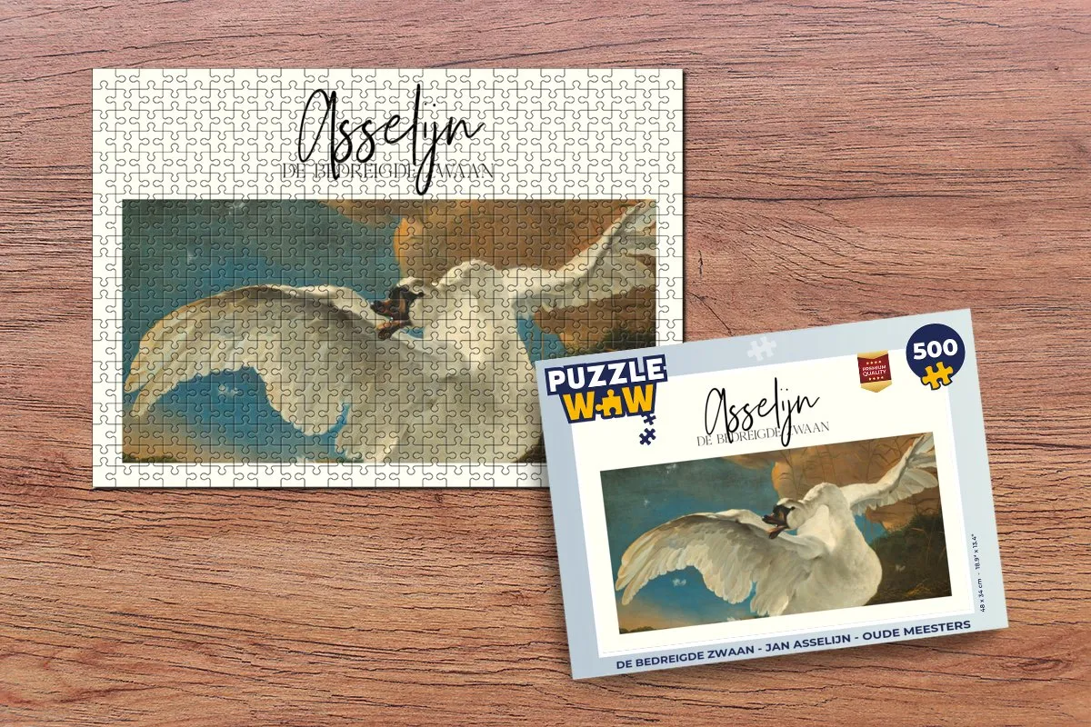 PuzzleWow De Bedreigde Zwaan Legpuzzel 500 Stuks - Multicolor