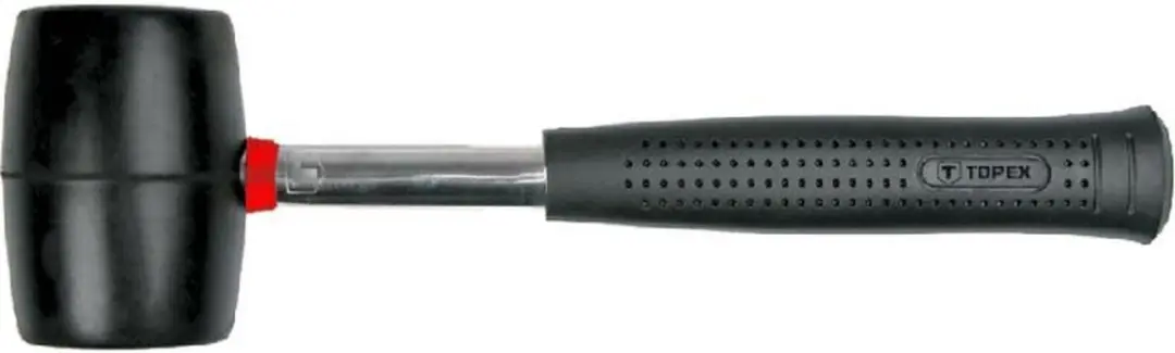 Topex Rubberen Hamer 450g - Metalen Steel - afbeelding 3 van 3