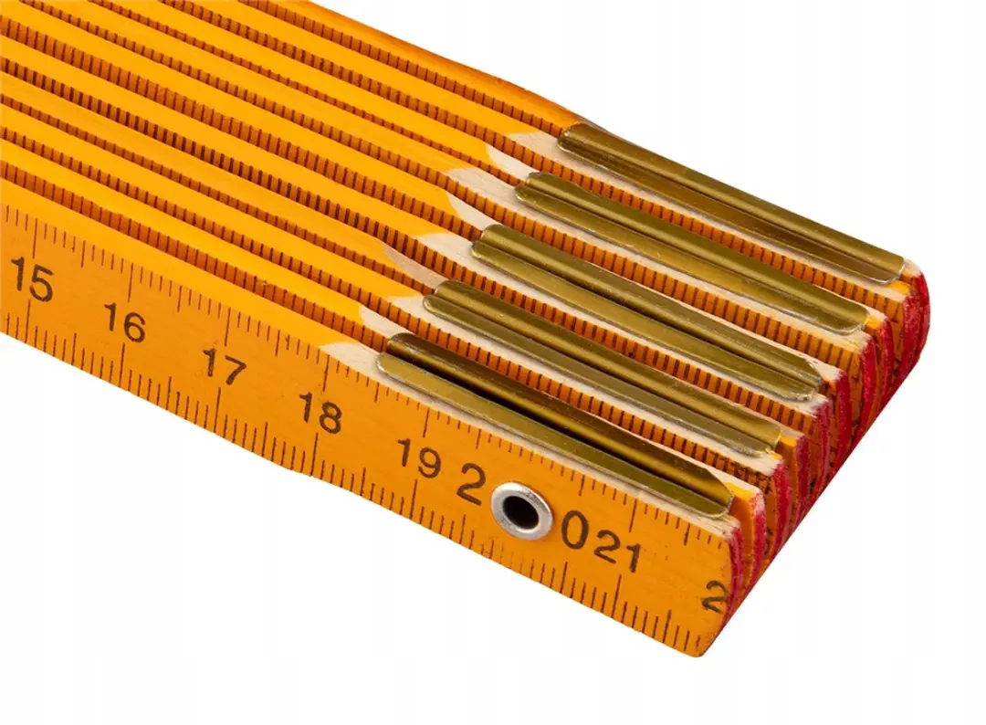 Topex Houten Vouwmeter 2m - 16mm - Geel - afbeelding 3 van 5