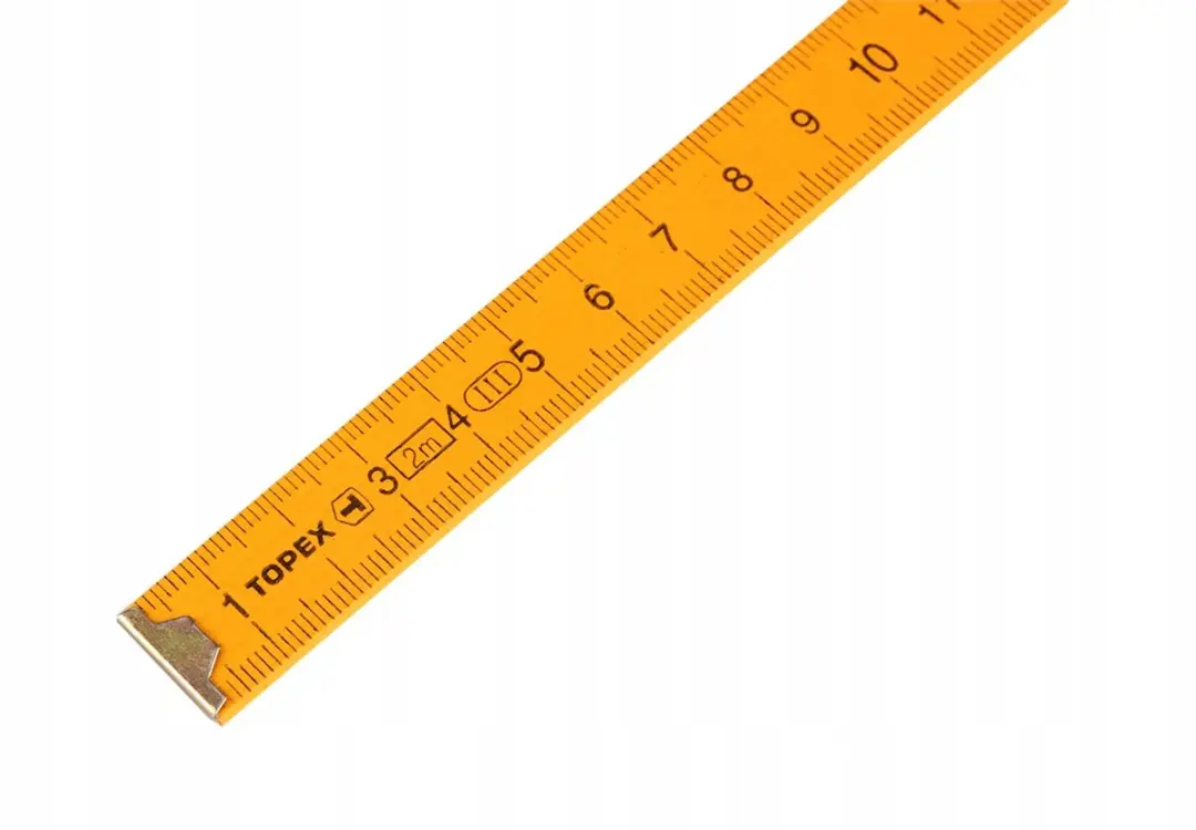 Topex Houten Vouwmeter 2m - 16mm - Geel - afbeelding 4 van 5