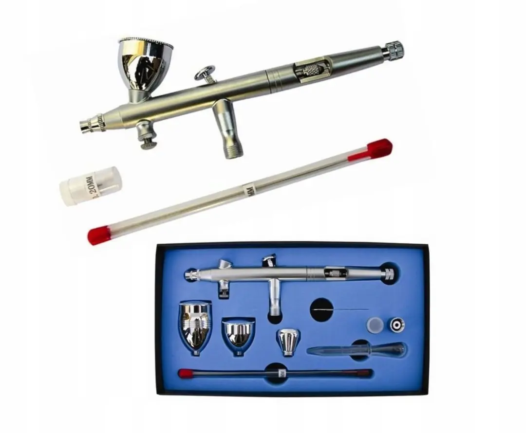 Adler AD-7790 Aerograaf 0,2/0,3 mm - Zilver - afbeelding 2 van 3