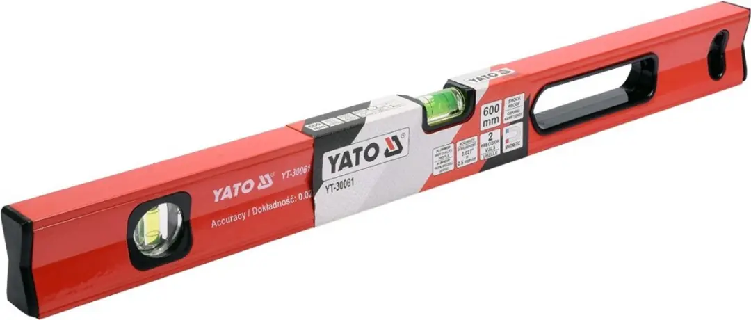 Yato Aluminium Waterpas 60cm - 2 Libellen - afbeelding 2 van 4