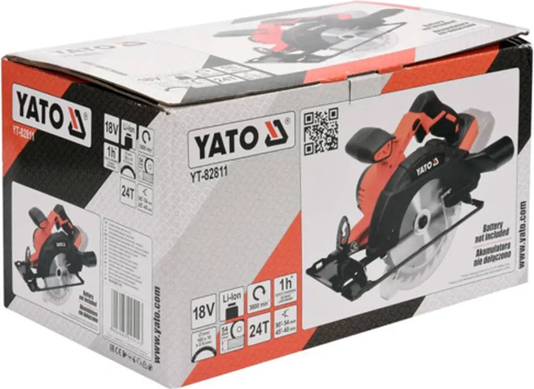 Yato YT-82811 Cirkelzaag zonder accu - 18V - 165mm - afbeelding 4 van 5